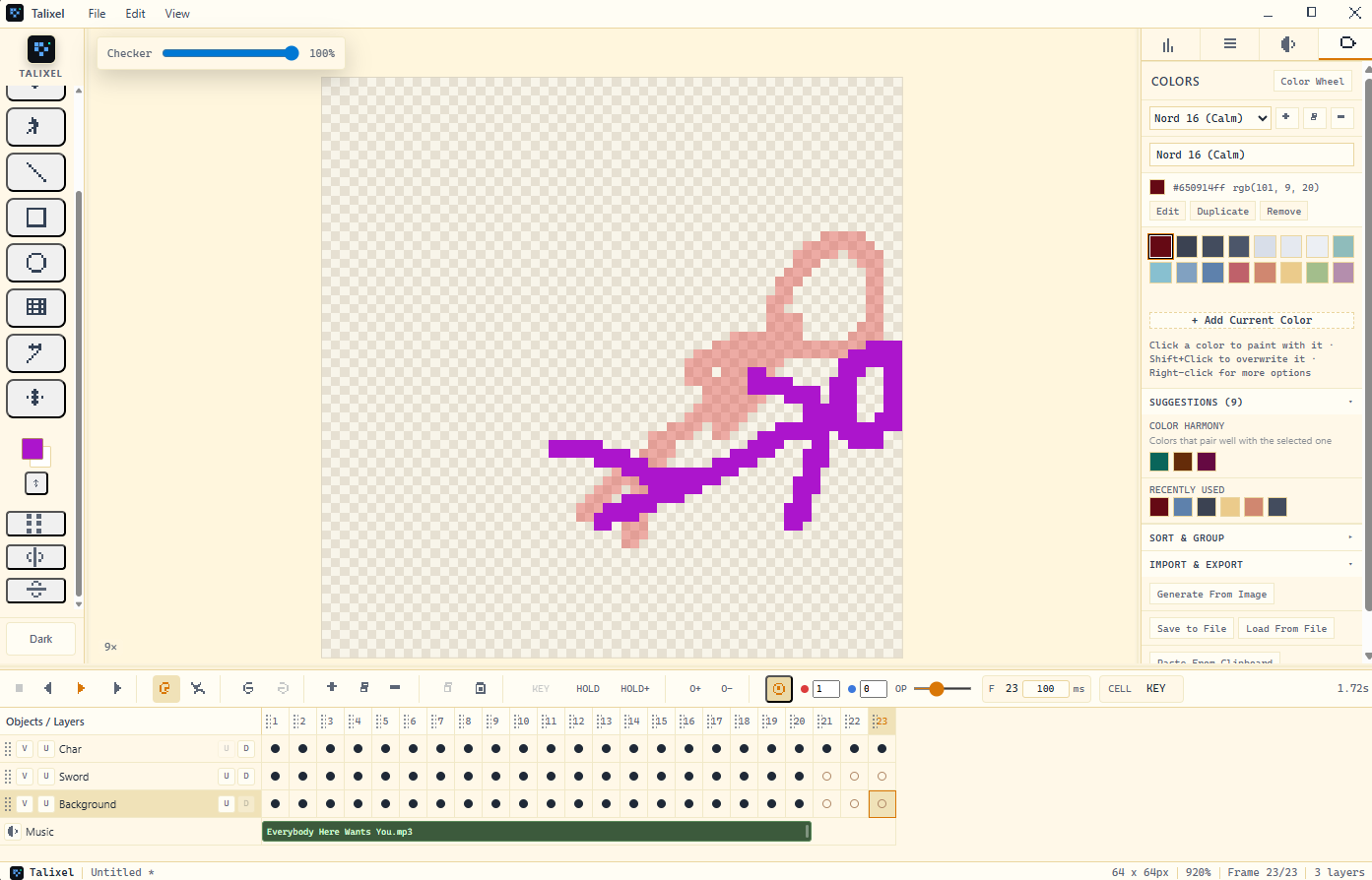 Talixel interface shown in light mode for a brighter editing experience