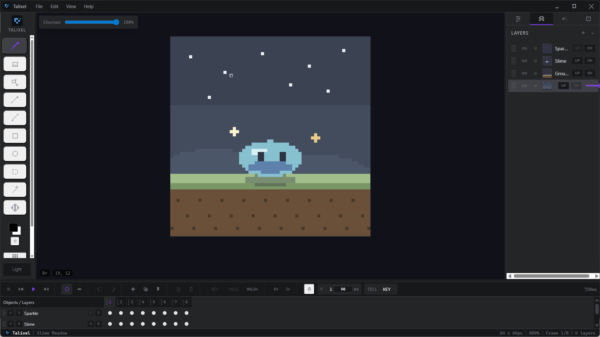 Talixel desktop editor shown in a polished product preview